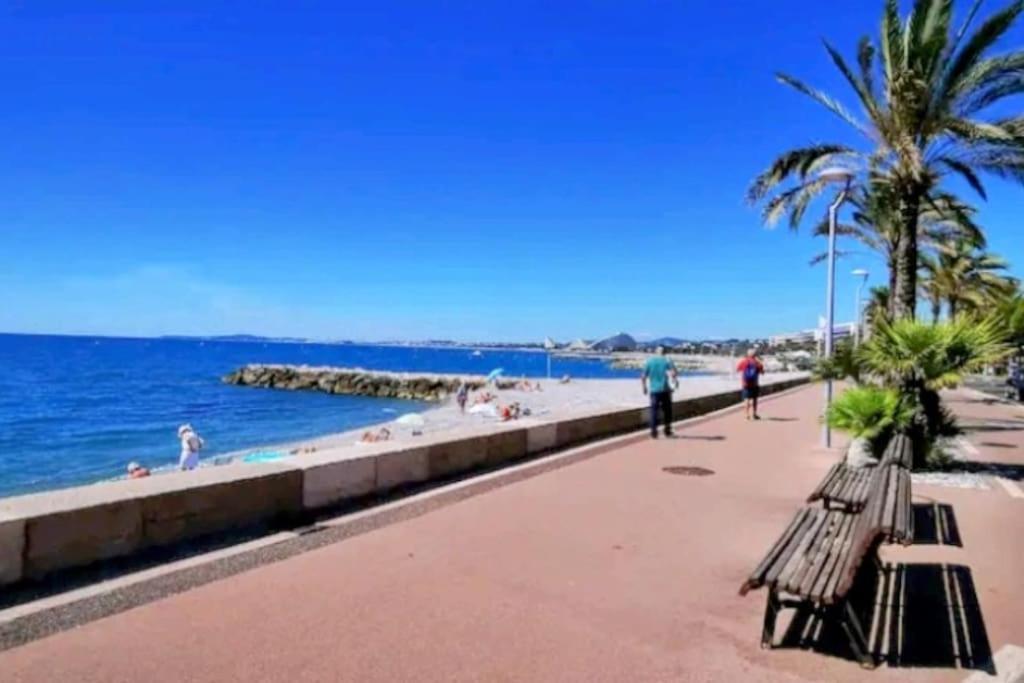 Cocon Marin 4 Studio Proche Mer Parking Wifi Cagnes-sur-Mer Exterior foto